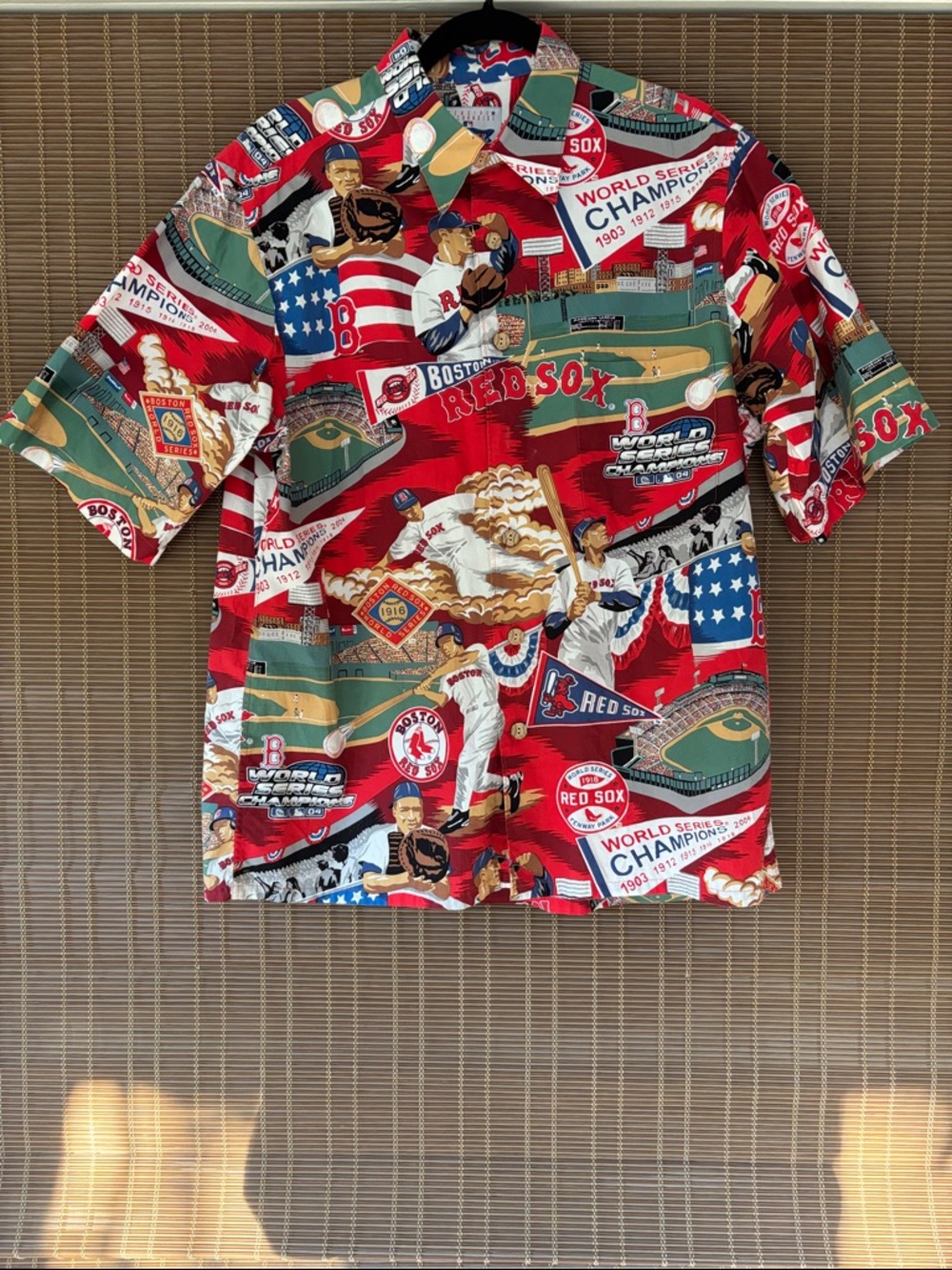Reyn Spooner Vintage Original 2004 World Series Boston Red Sox Hawaiian Shirt